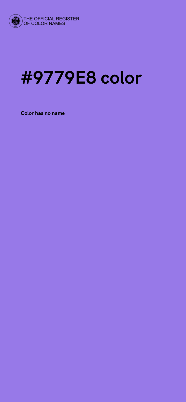 #9779E8 color image