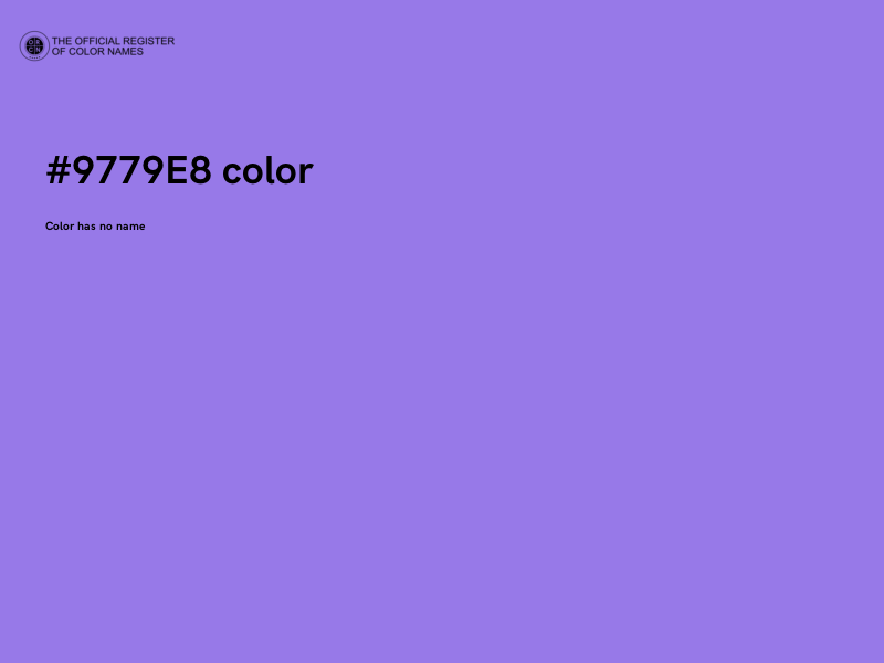 #9779E8 color image