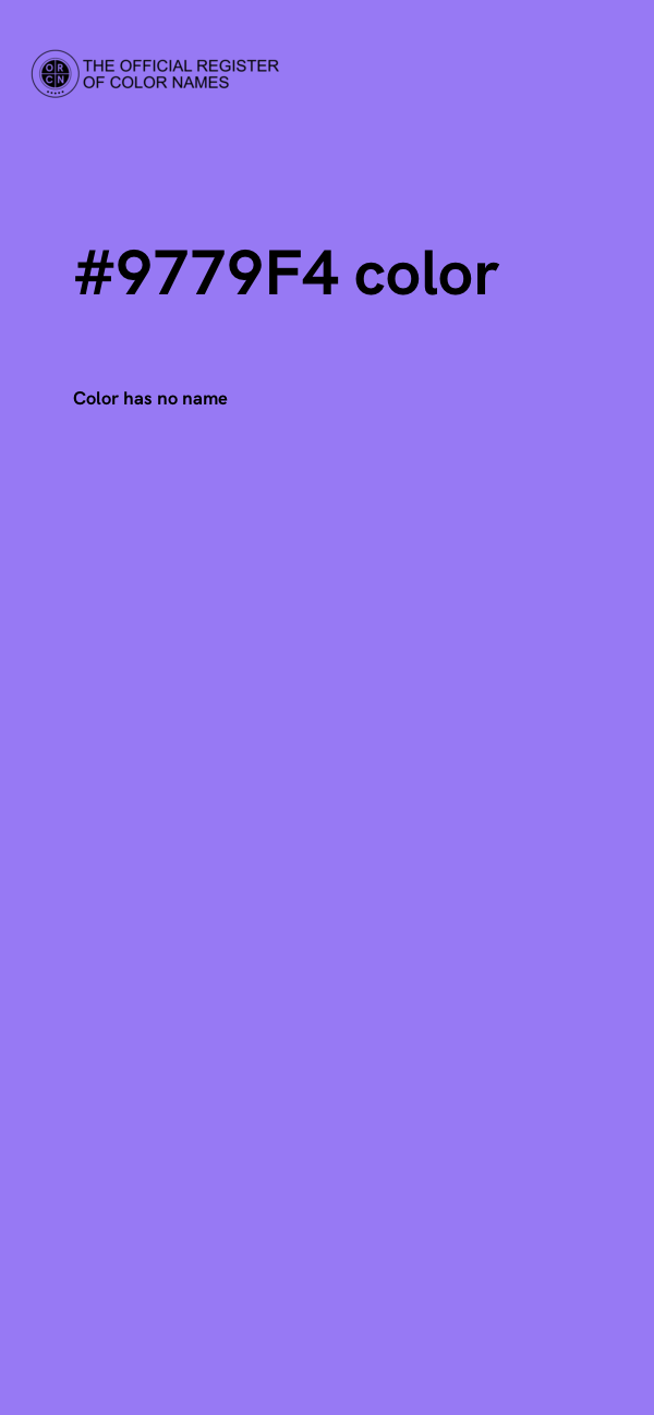 #9779F4 color image