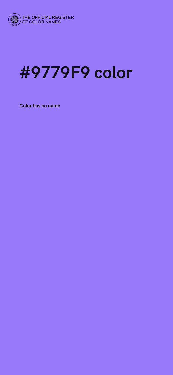 #9779F9 color image