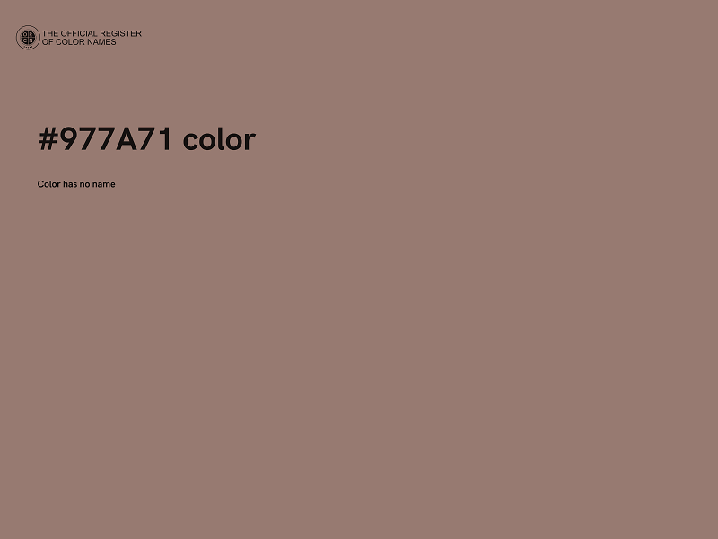 #977A71 color image