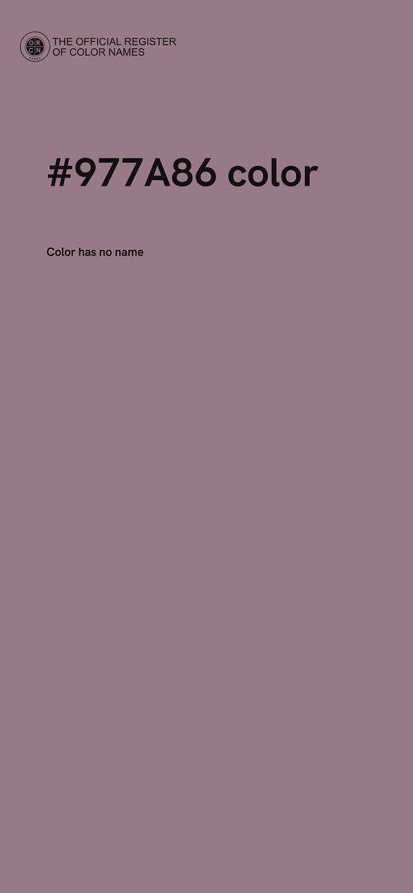 #977A86 color image