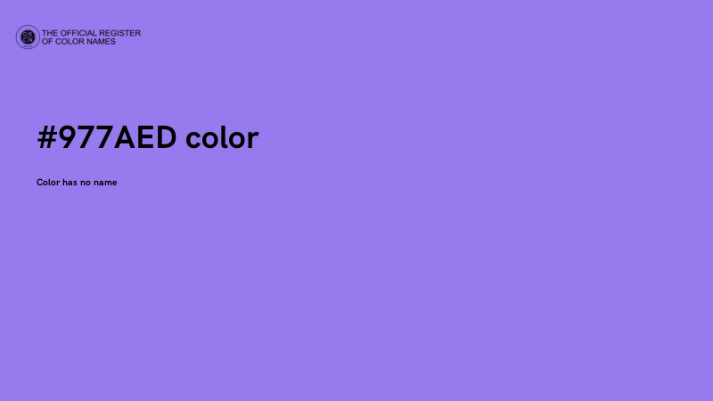 #977AED color image