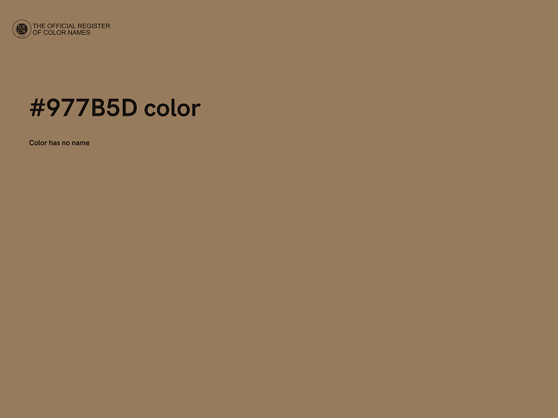 #977B5D color image