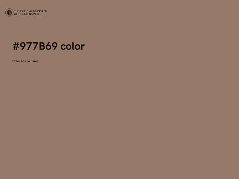 #977B69 color image