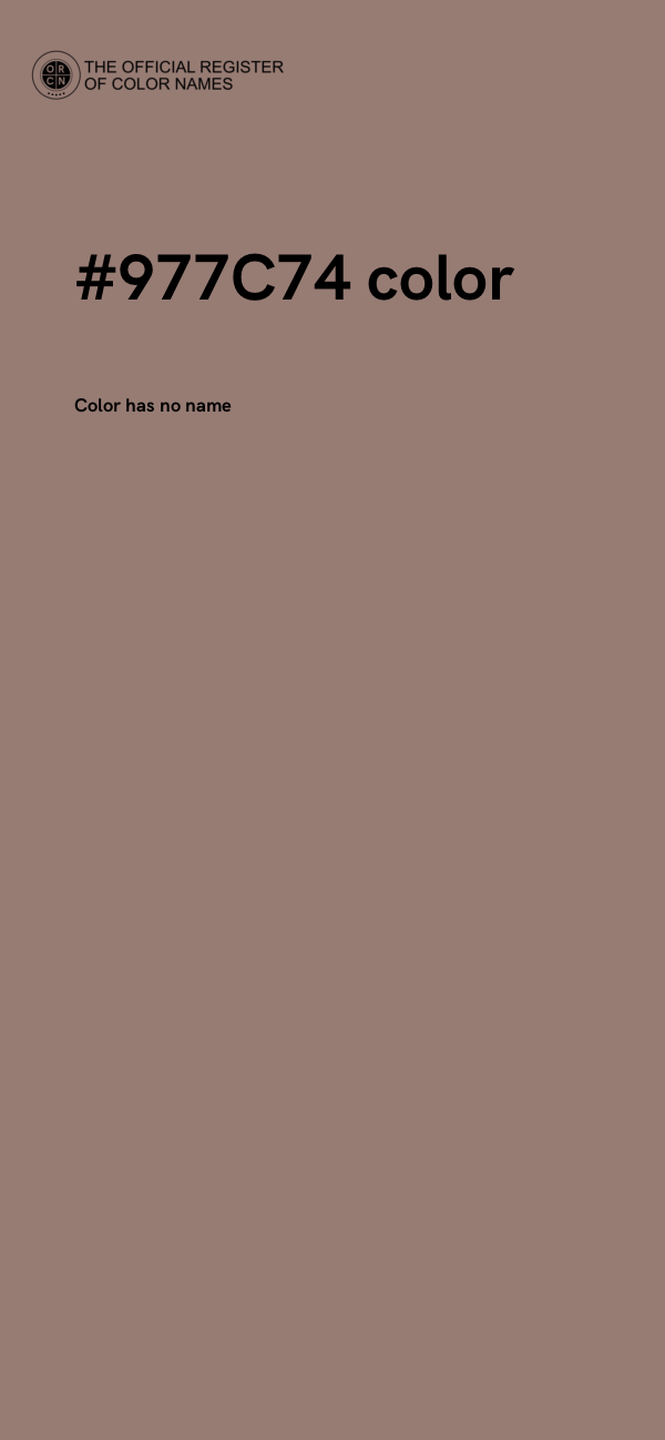 #977C74 color image