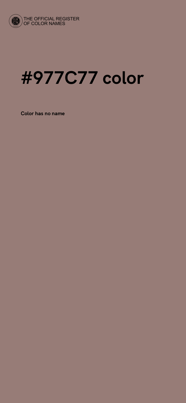 #977C77 color image