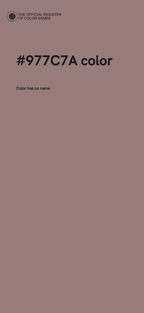 #977C7A color image