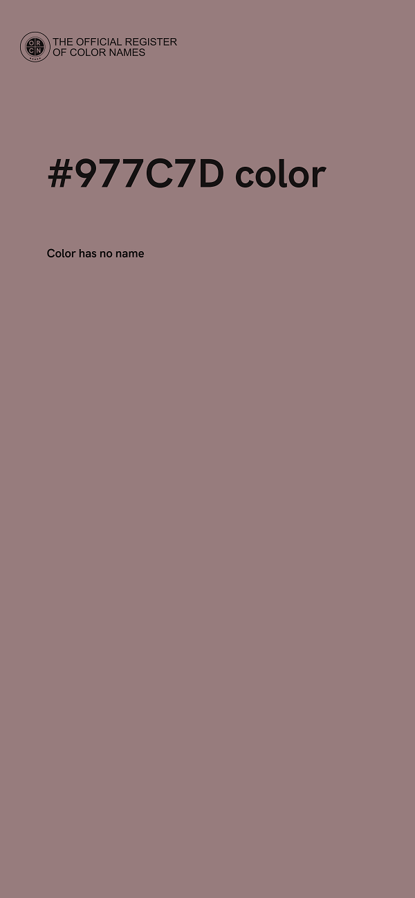 #977C7D color image