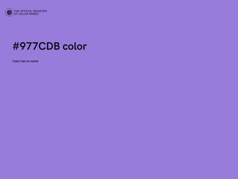 #977CDB color image