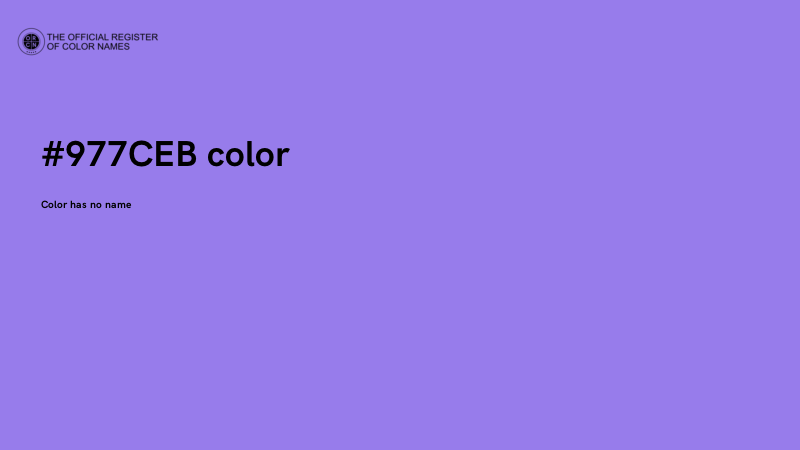 #977CEB color image
