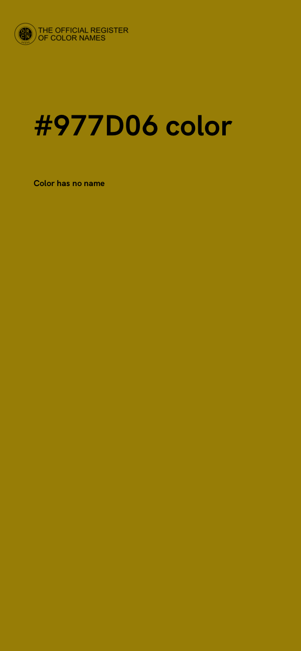#977D06 color image