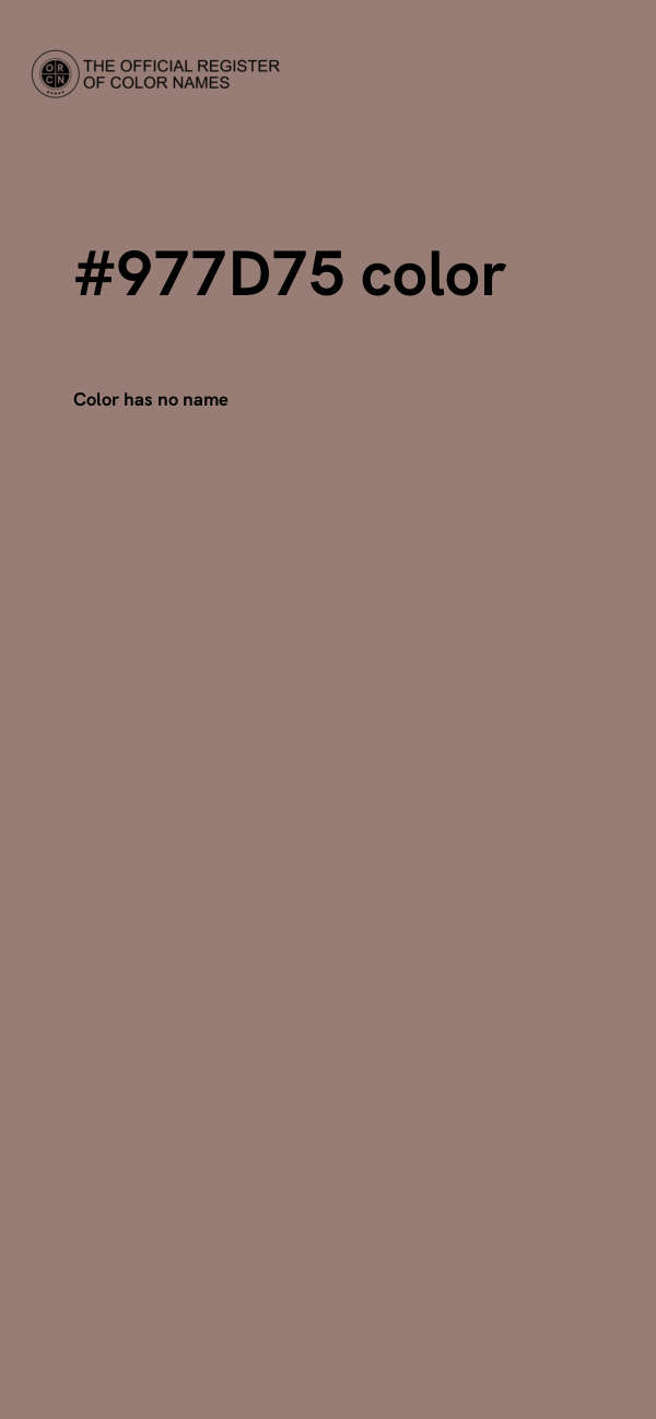 #977D75 color image