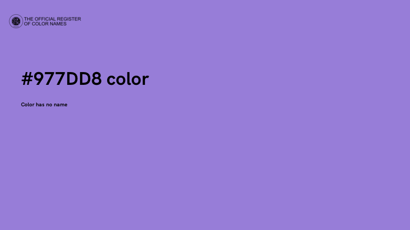 #977DD8 color image