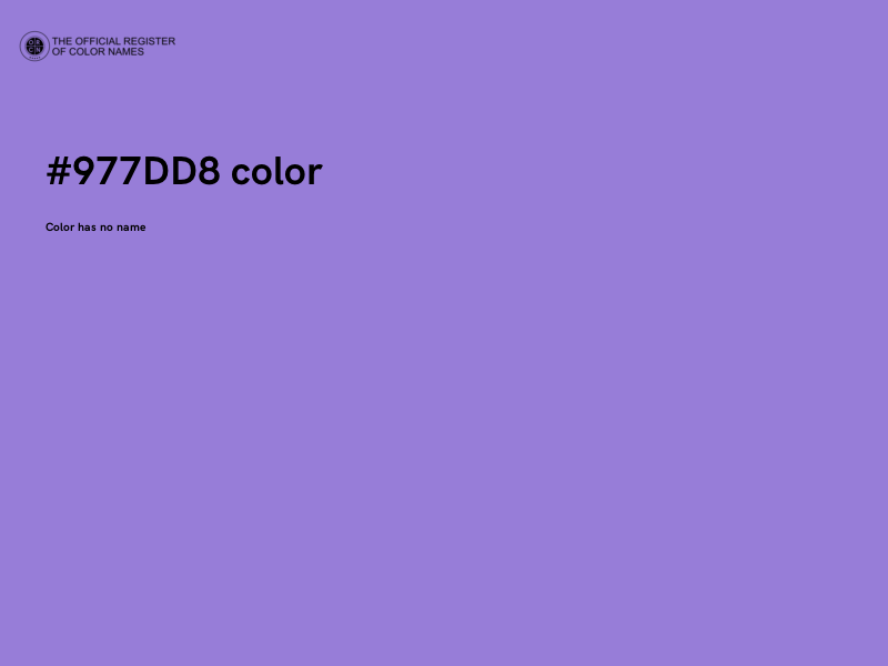 #977DD8 color image