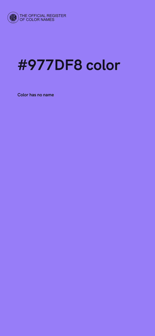 #977DF8 color image