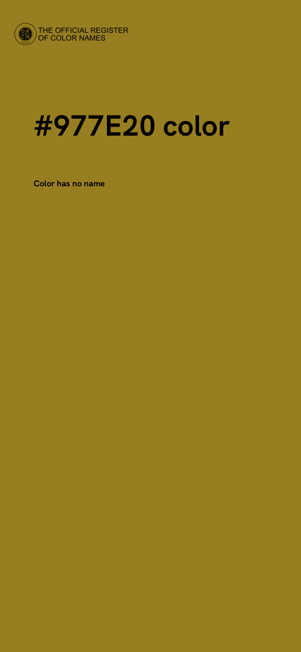 #977E20 color image