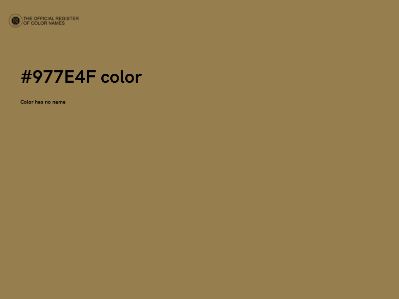 #977E4F color image