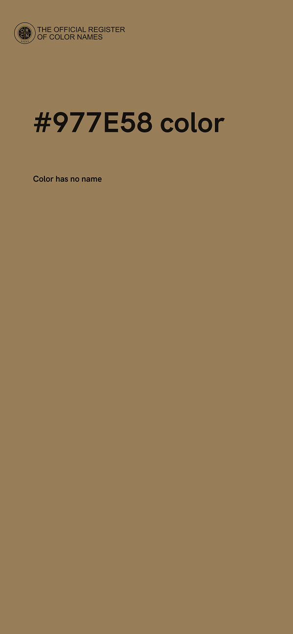 #977E58 color image