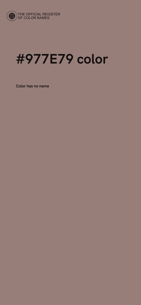 #977E79 color image
