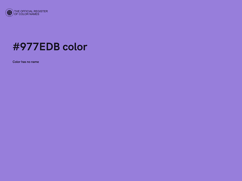 #977EDB color image