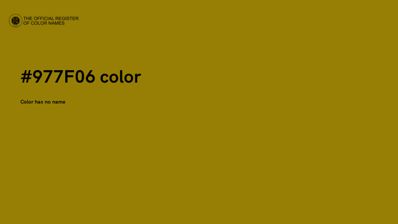 #977F06 color image