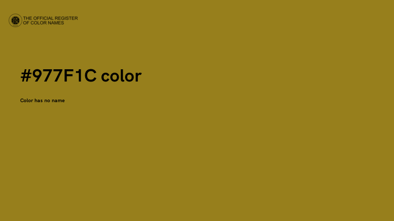 #977F1C color image