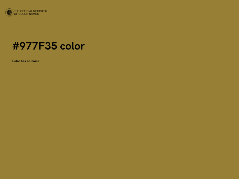 #977F35 color image