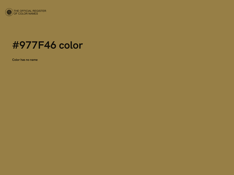 #977F46 color image