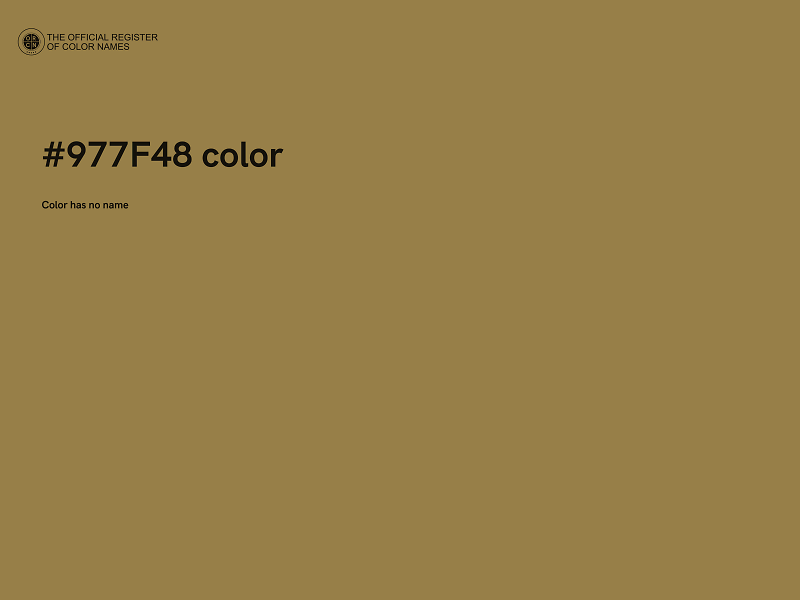 #977F48 color image