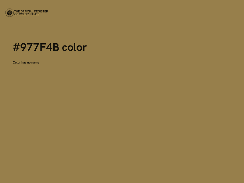 #977F4B color image