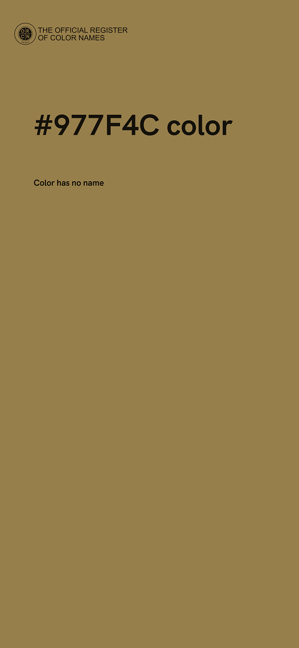 #977F4C color image