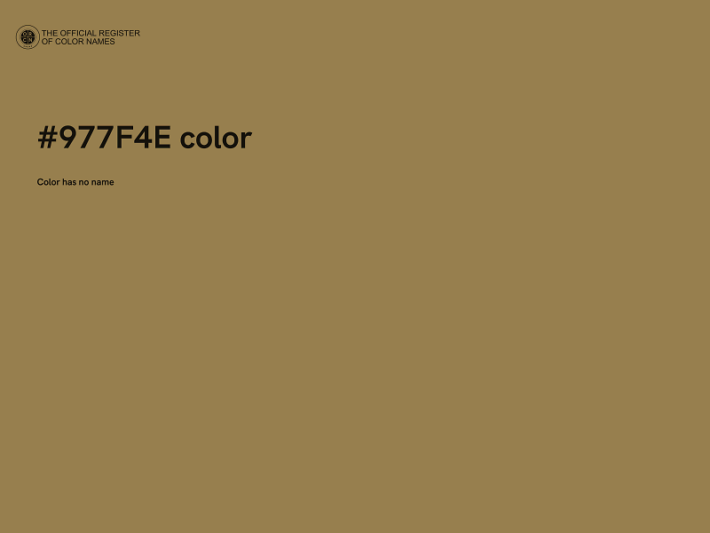 #977F4E color image