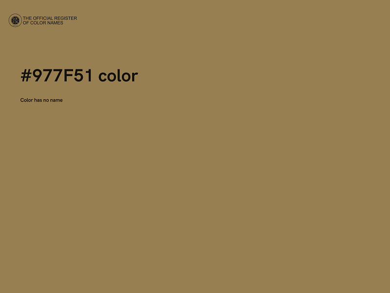 #977F51 color image
