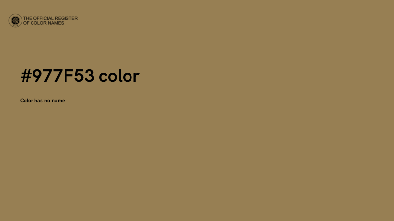 #977F53 color image