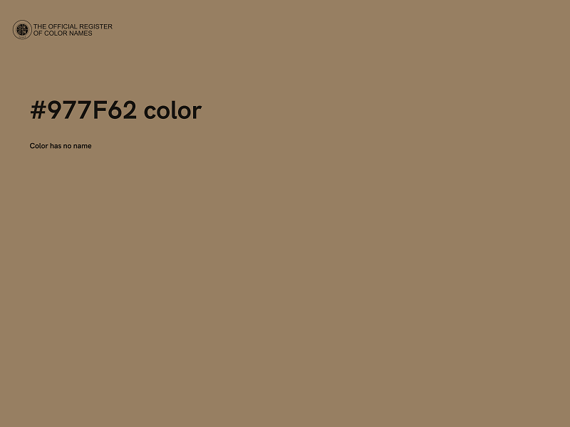 #977F62 color image