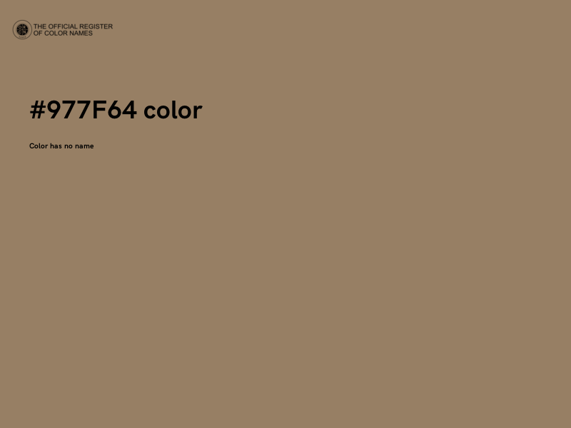 #977F64 color image