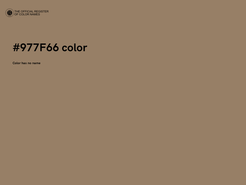 #977F66 color image