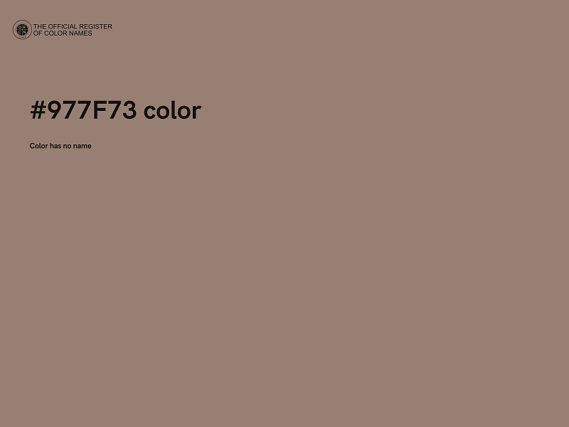 #977F73 color image
