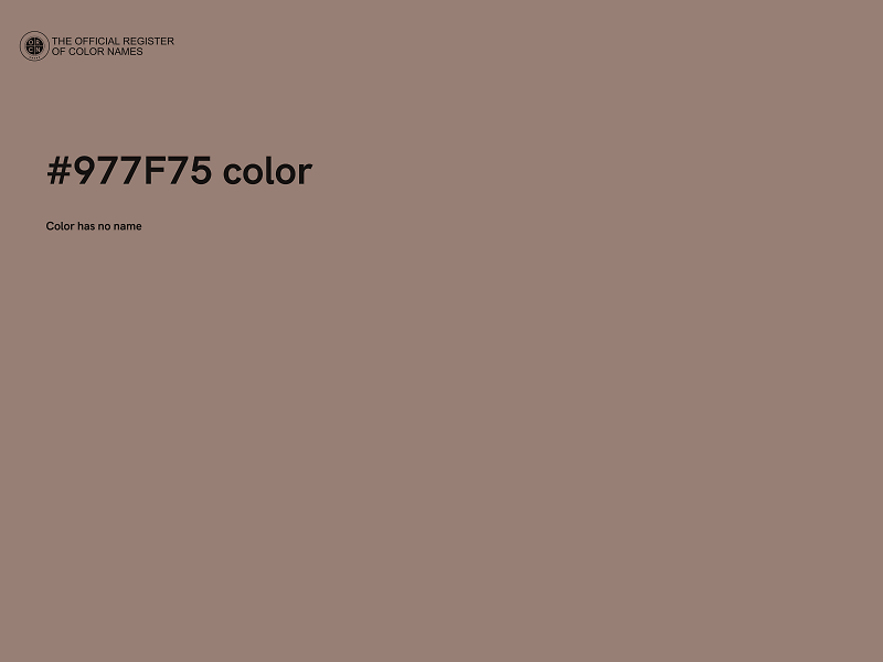 #977F75 color image