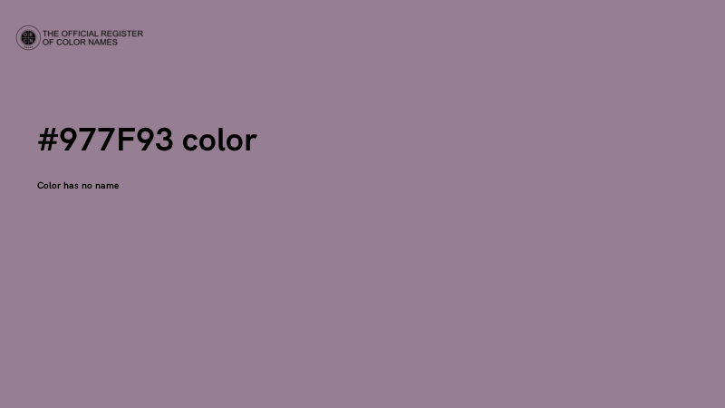 #977F93 color image