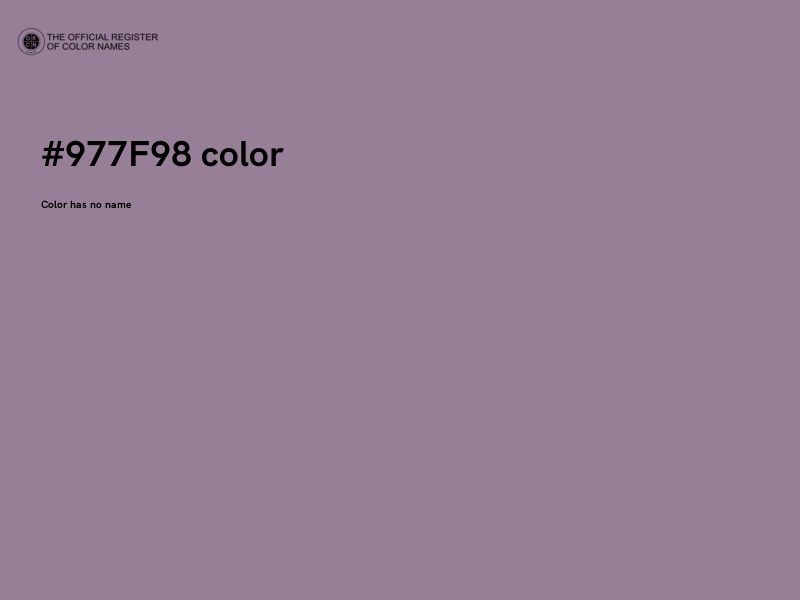 #977F98 color image