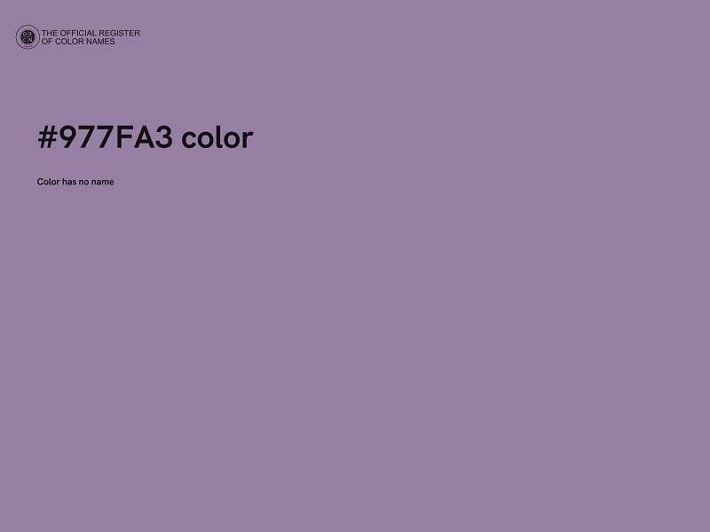 #977FA3 color image