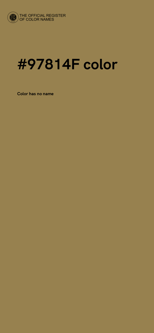 #97814F color image