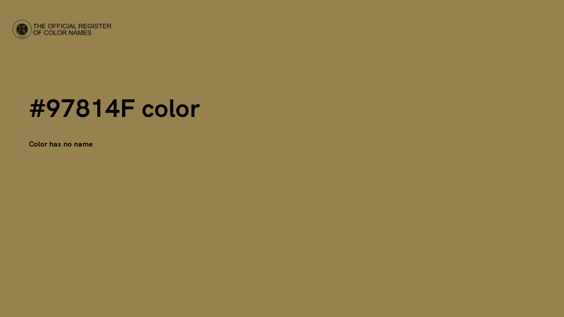 #97814F color image