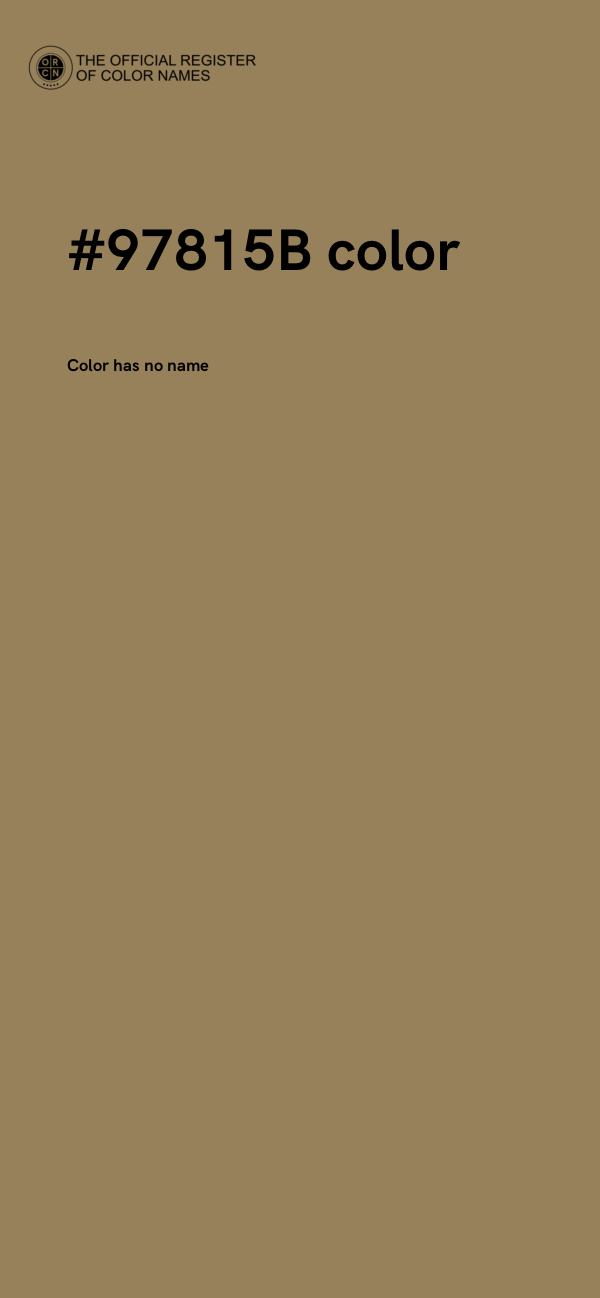 #97815B color image