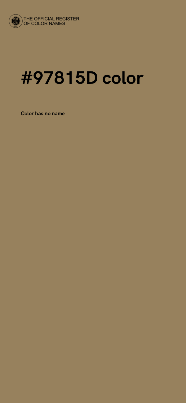 #97815D color image