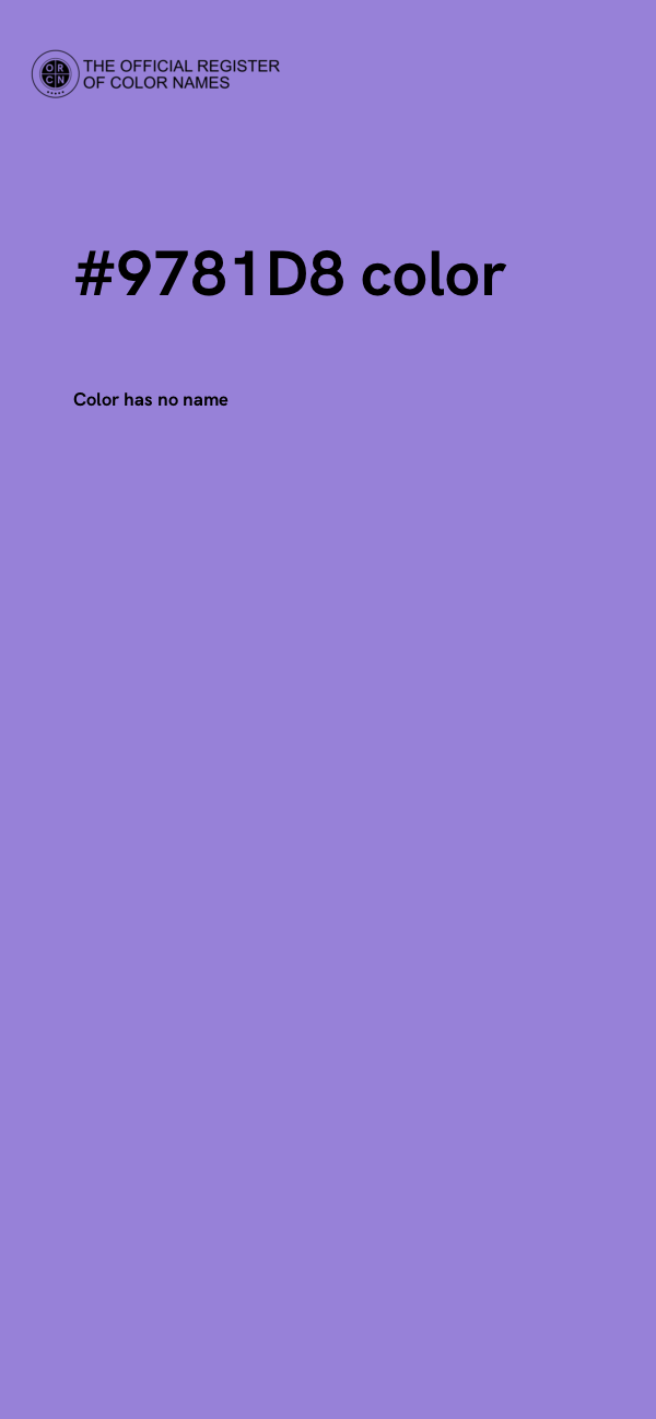#9781D8 color image