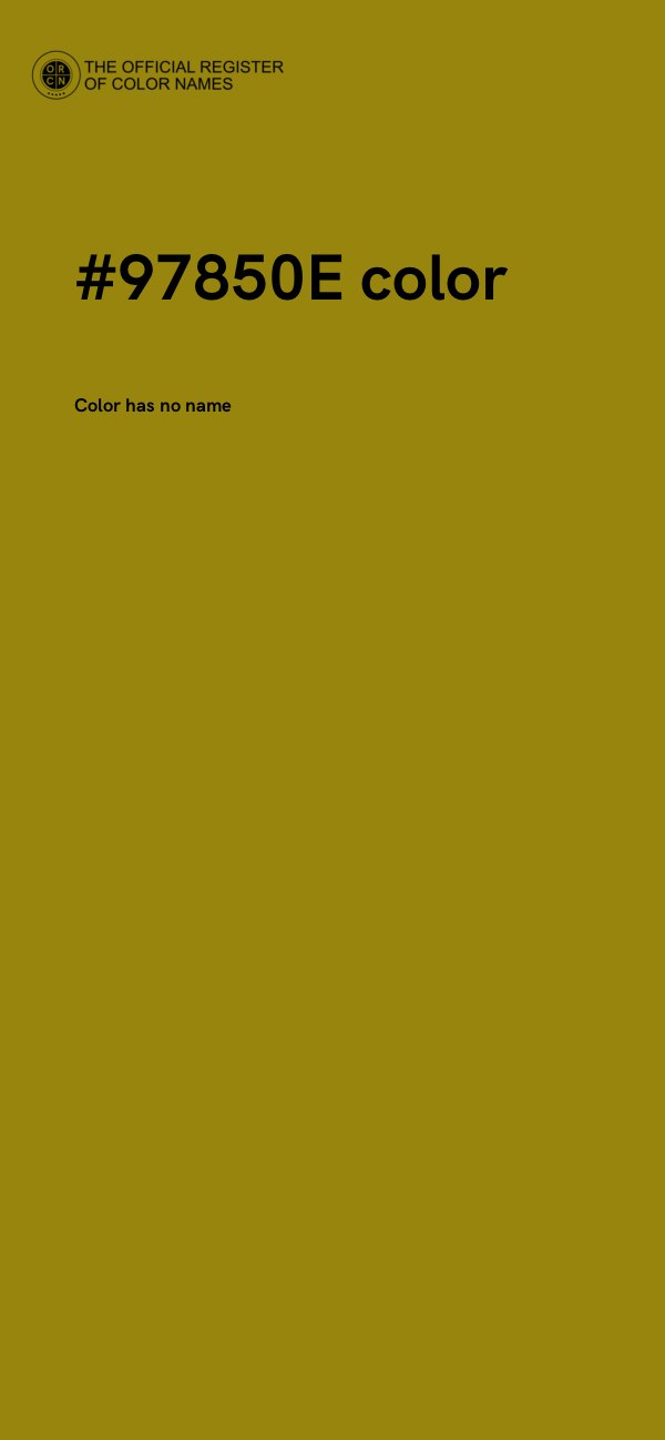 #97850E color image