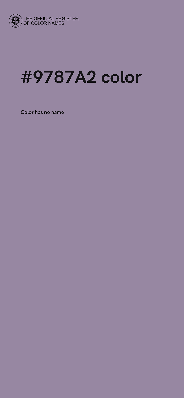 #9787A2 color image